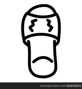 house footwear line icon vector. house footwear sign. isolated contour symbol black illustration. house footwear line icon vector illustration
