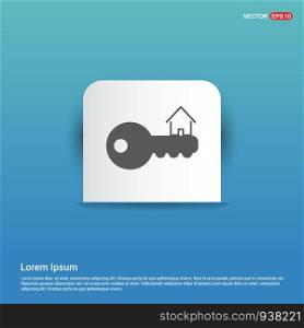 House for Rent Icon - Blue Sticker button