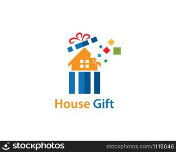 House gift logo vector ilustrations