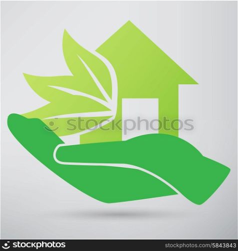 house hand icon