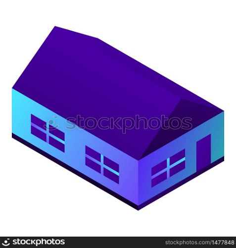 House icon. Isometric of house vector icon for web design isolated on white background. House icon, isometric style