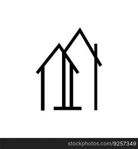 House icon logo vector design