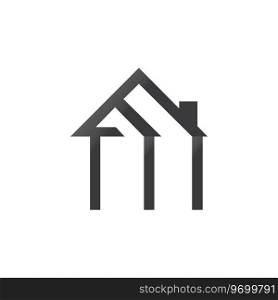 house icon logo vector design