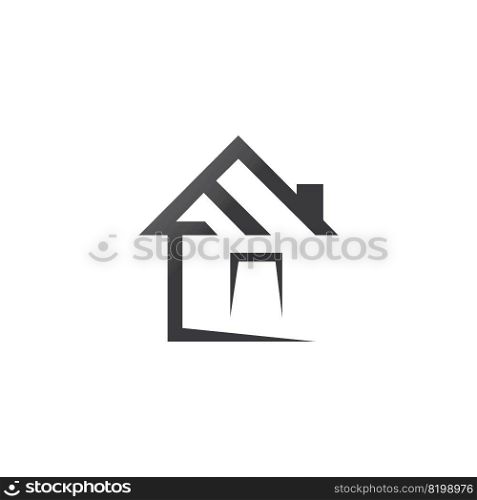 house icon logo vector design template