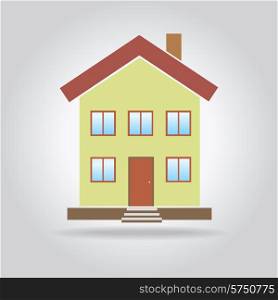 House icon on gray background