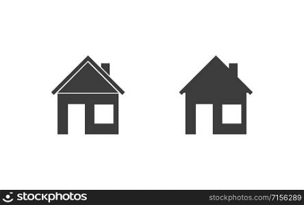 house icon set isolate on white background, vector. house icon set isolate on white background