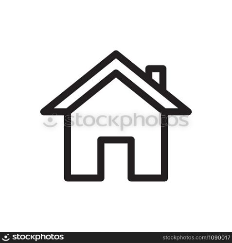 house icon vector logo template in trendy flat style