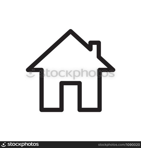 house icon vector logo template in trendy flat style