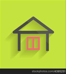 House icon vector modern flat design