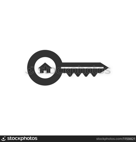 House key graphic design template vector isolated illustration. House key graphic design template vector isolated