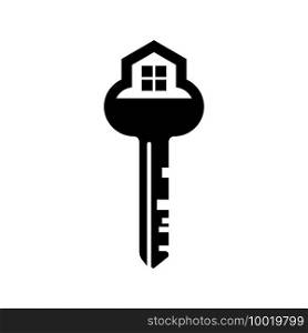 House key logo design illustration