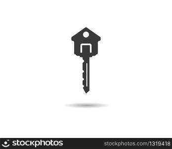 House key symbol illustration