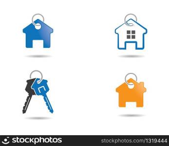 House key symbol illustration