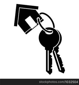 House keys mortgage icon. Simple illustration of house keys mortgage vector icon for web design isolated on white background. House keys mortgage icon, simple style