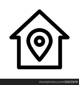 house location, icon on isolated background