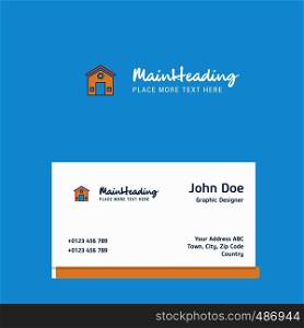 House logo Design with business card template. Elegant corporate identity. - Vector