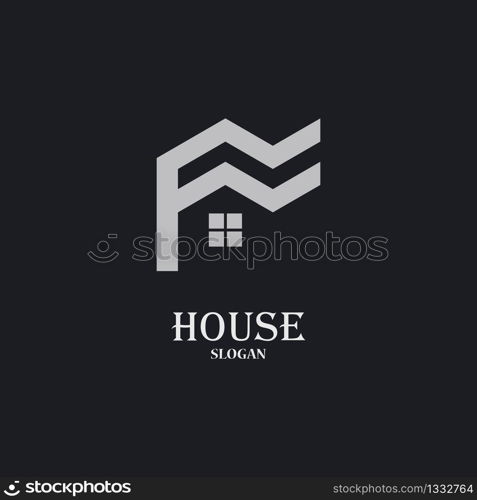 House logo template vector illustration design