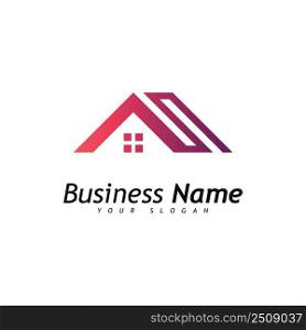 House logo vector template, Creative Real estate and house building icon logo Template