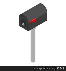 House mailbox icon. Isometric of house mailbox vector icon for web design isolated on white background. House mailbox icon, isometric style