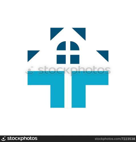 House medical logo template icon design
