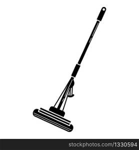 House mop icon. Simple illustration of house mop vector icon for web design isolated on white background. House mop icon, simple style