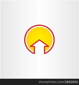 house or arrow up symbol design