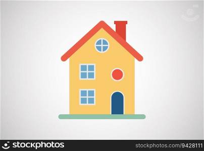 House or home design template vector illustration