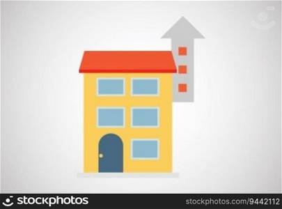 House or home design template vector illustration. Logo for real estate business or company