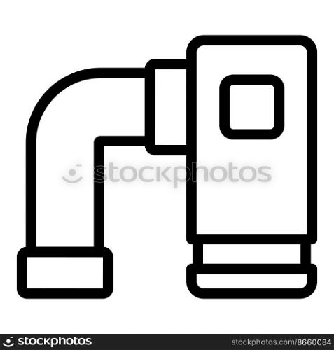 House osmosis icon outline vector. Water reverse. Filter system. House osmosis icon outline vector. Water reverse