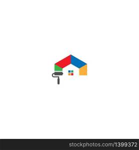 House paint logo icon illustration