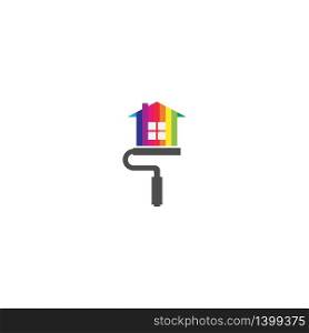House paint logo icon illustration