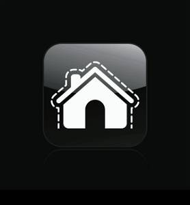 House protection single icon. Vector illustration of house protection single isolated icon