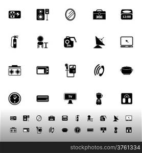 House related icons on white background, stock vector