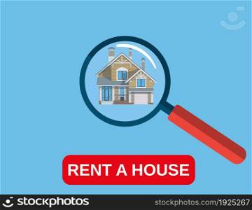 House Rent icon. Modern concept icon for web banner, web sites, infographics. Vector illustration in flat style. House Rent icon.