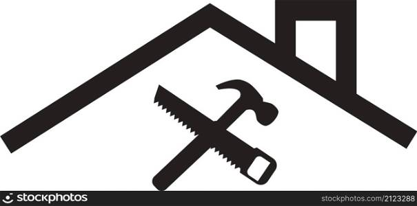 House repair icon on white background. home repair symbol. flat style.