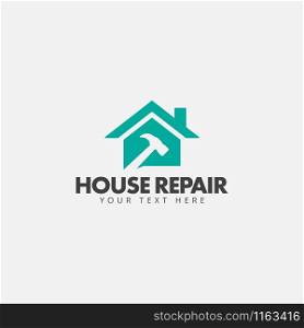 House repair logo design template vector isolated