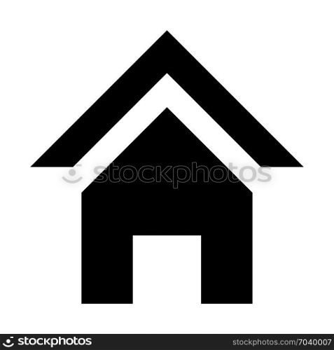 House, residential accomodation, icon on isolated background