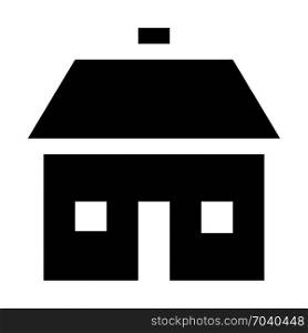 House, residential place, icon on isolated background