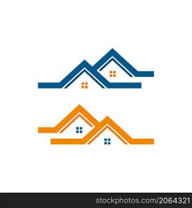 house roof logo element vector