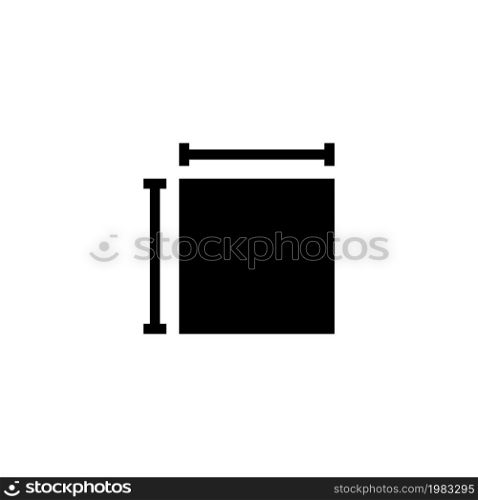 House Room Plan, Architectural Project. Flat Vector Icon illustration. Simple black symbol on white background. House Room Plan Architectural Project sign design template for web and mobile UI element