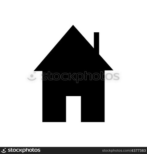 House silhouette icon. Home sign. Building element. Family cottage. Black shape. Vector illustration. Stock image. EPS 10.. House silhouette icon. Home sign. Building element. Family cottage. Black shape. Vector illustration. Stock image.
