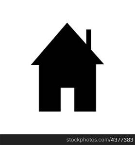 House silhouette icon. Home sign. Building element. Family cottage. Black shape. Vector illustration. Stock image. EPS 10.. House silhouette icon. Home sign. Building element. Family cottage. Black shape. Vector illustration. Stock image.