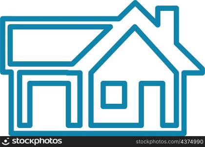 House symbol and home icon sign design