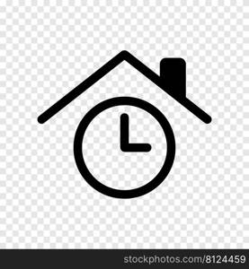 House time watch icon symbol