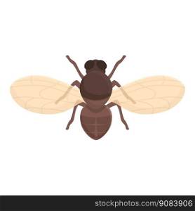 House tsetse fly icon cartoon vector. Africa insect. Health animal. House tsetse fly icon cartoon vector. Africa insect