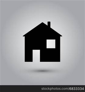 House vector icon. House Icon in trendy flat style isolated on grey background. Homepage symbol for your web site design, logo, app, UI. Vector illustration, EPS10.