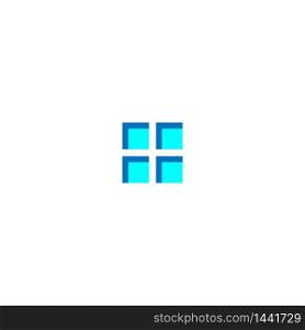 House windows logo icon illustration
