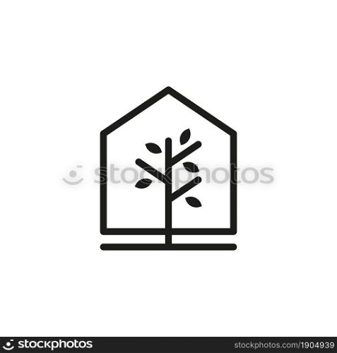 house with tree icon