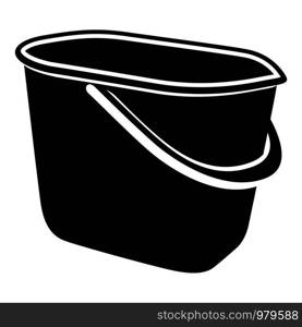 Household bucket icon. Simple illustration of household bucket vector icon for web. Household bucket icon, simple style