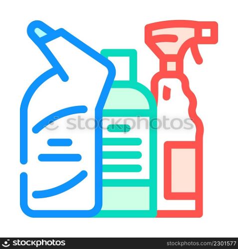 household chemical goods color icon vector. household chemical goods sign. isolated symbol illustration. household chemical goods color icon vector illustration
